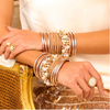 All Weather Bangle Champagne S BudhaGirl LLC