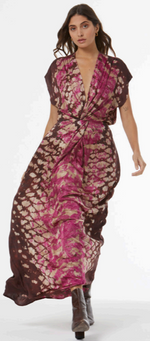 Hellen Dress in Wild Orchid Boa Wash