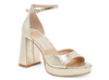 Pandro Sandal in Distressed Platinum DOLCE VITA