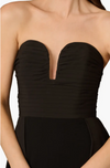 Aidan Mattox Sweetheart Strapless Black Gown Aidan Mattox
