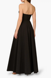 Aidan Mattox Sweetheart Strapless Black Gown Aidan Mattox