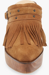 CORDANI Five Worlds Cocoa Suede Clogs