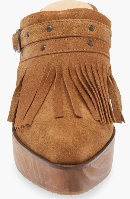 CORDANI Five Worlds Cocoa Suede Clogs