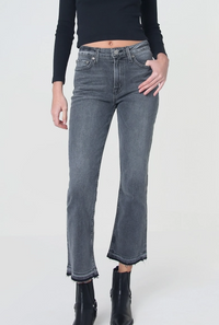 NOEND Farrah Mid Rise Kick Flare Jeans in Philly