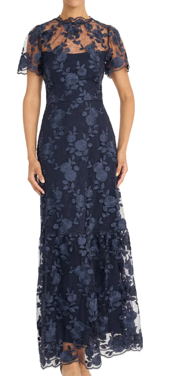 ML Embroidered Lace Gown