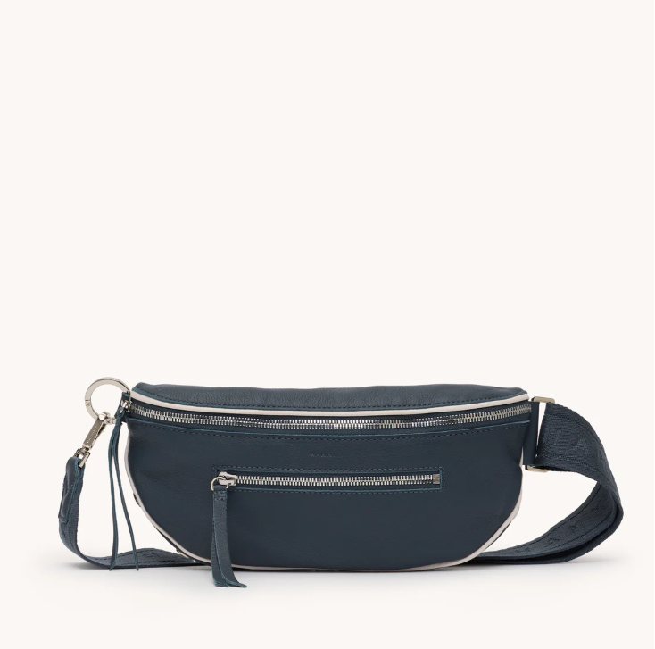 HAMMITT Charles Crossbody in Nautical Navy/Silver