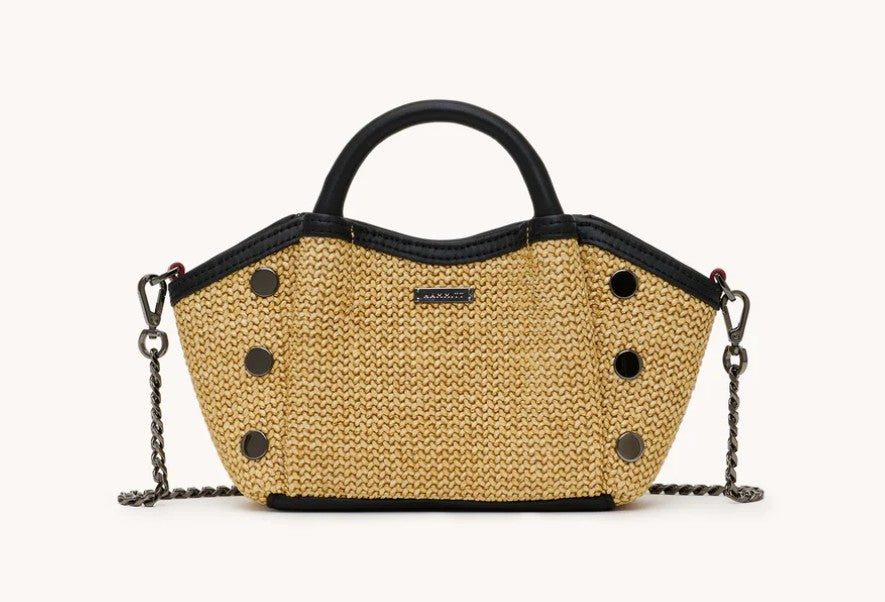 HAMMITT Paul Mini in Noir Raffia