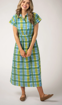B&R Lisa Dress in Mystic Plaid