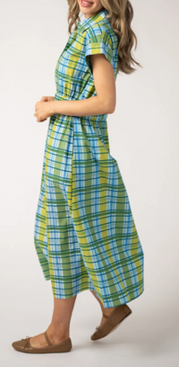 B&R Lisa Dress in Mystic Plaid