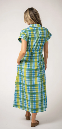 B&R Lisa Dress in Mystic Plaid