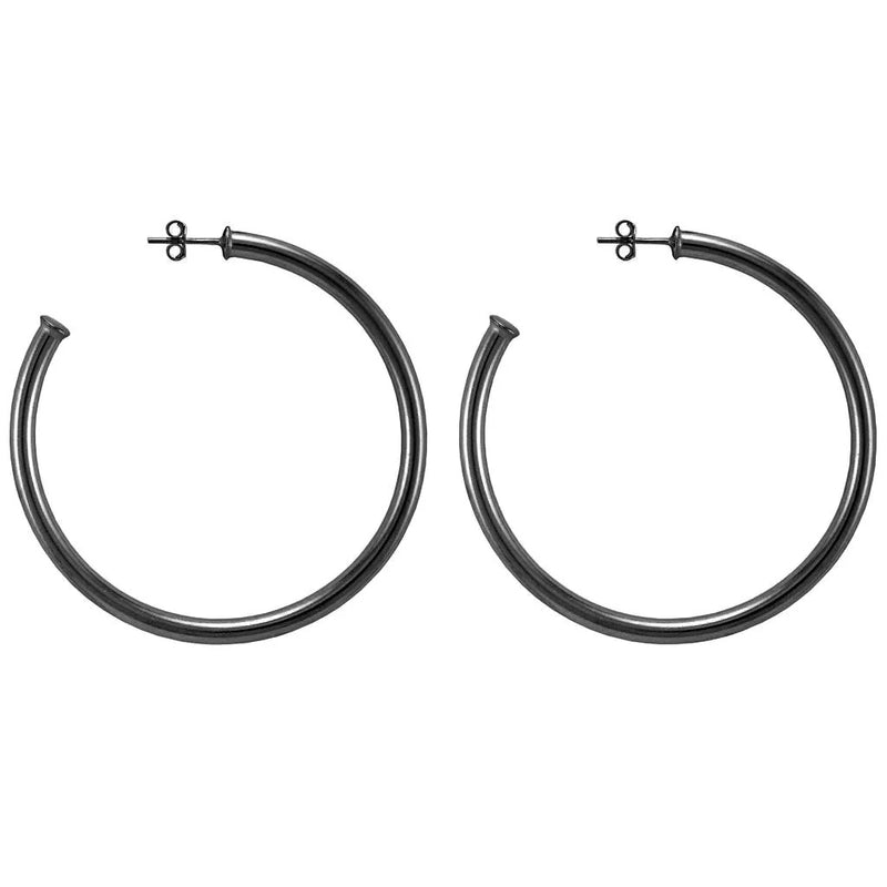 SF Small Favorite Hoops in Gunmetal