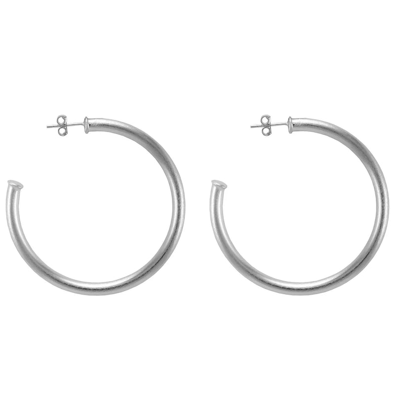 SF Small Favorite Hoops in Silver Sheila Fajl