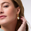 Julie Vos Solara Hoop & Charm Earring-Iridescent Clear Crystal-OS