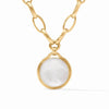 Julie Vos Solara Statement Necklace-Iridescent Clear Crystal-OS