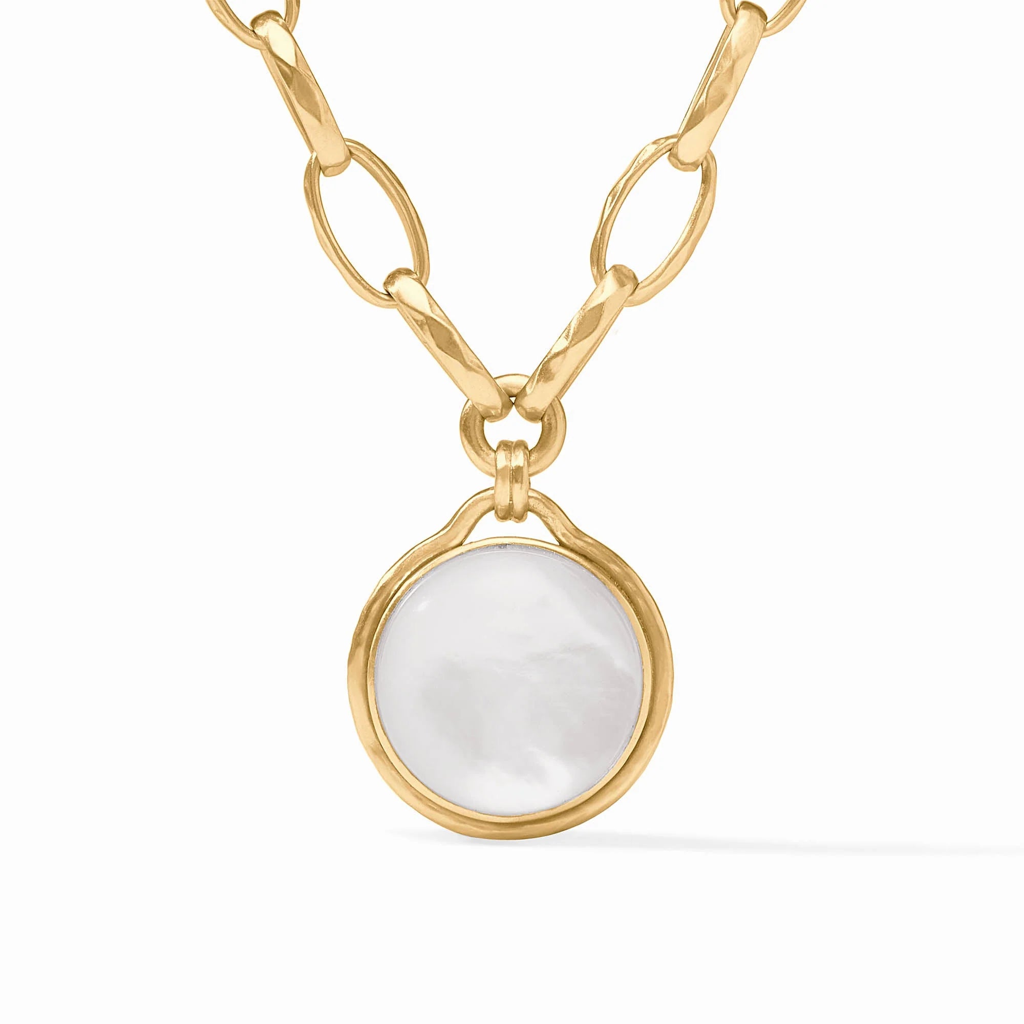 Julie Vos Solara Statement Necklace-Iridescent Clear Crystal-OS
