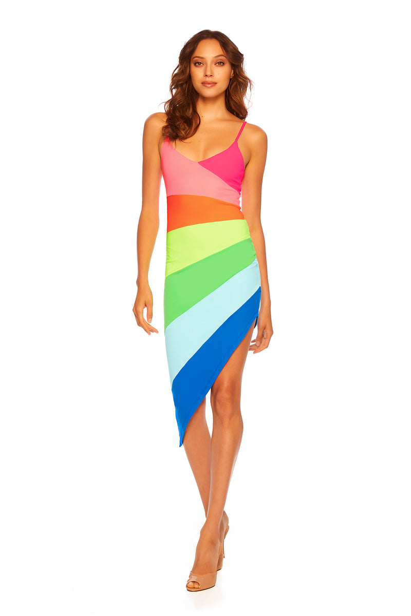 Susana Monaco Rainbow Strap Dress