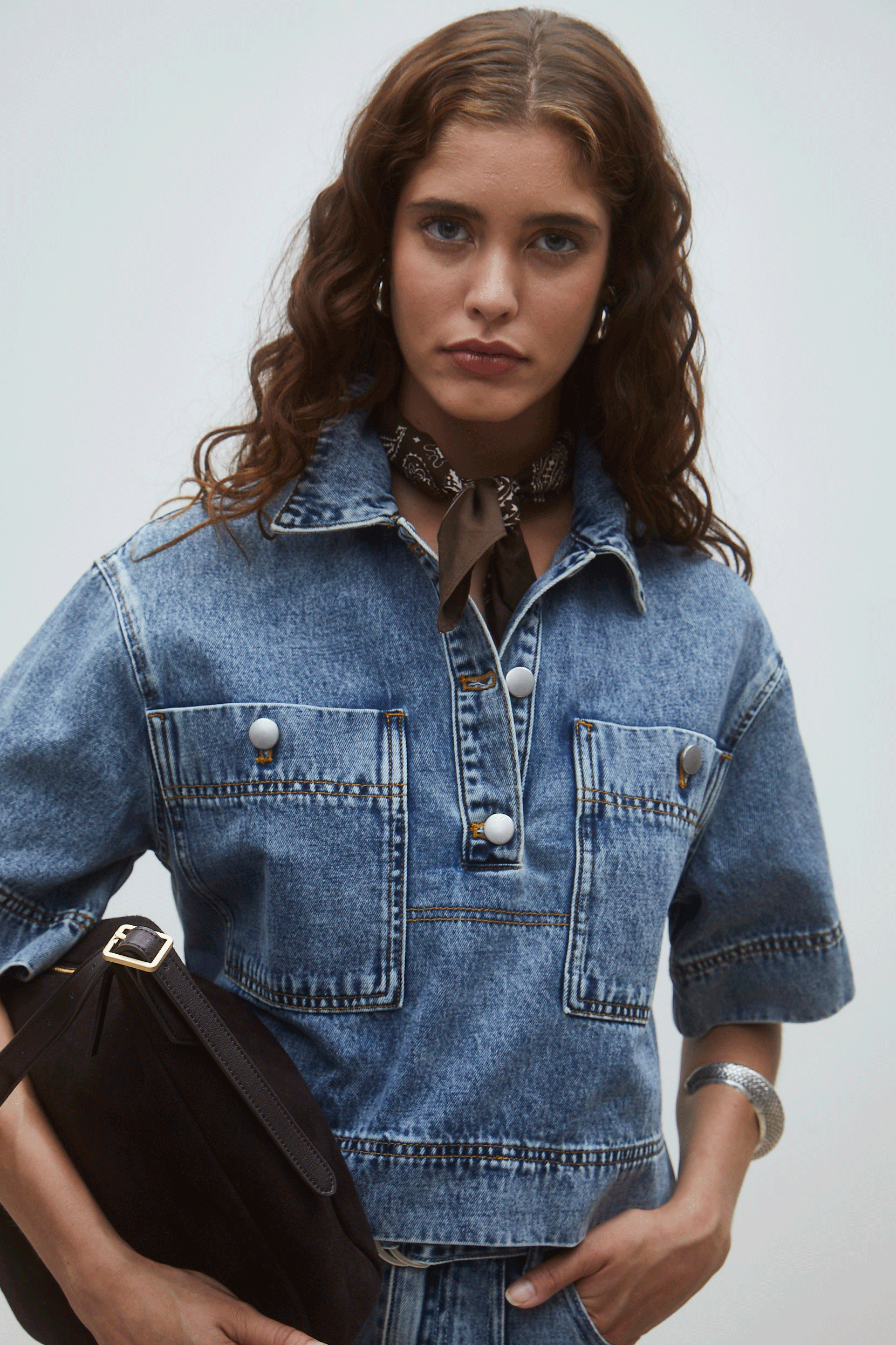 SUNCOO Leyton Denim Shirt