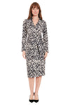 LT Faux Wrap Tie Dress London Times
