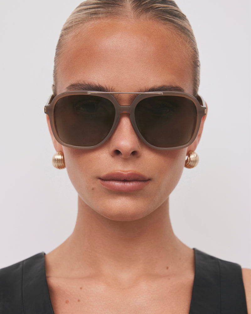Banbe Lopez Sunglasses in Taupe Brown Banbe