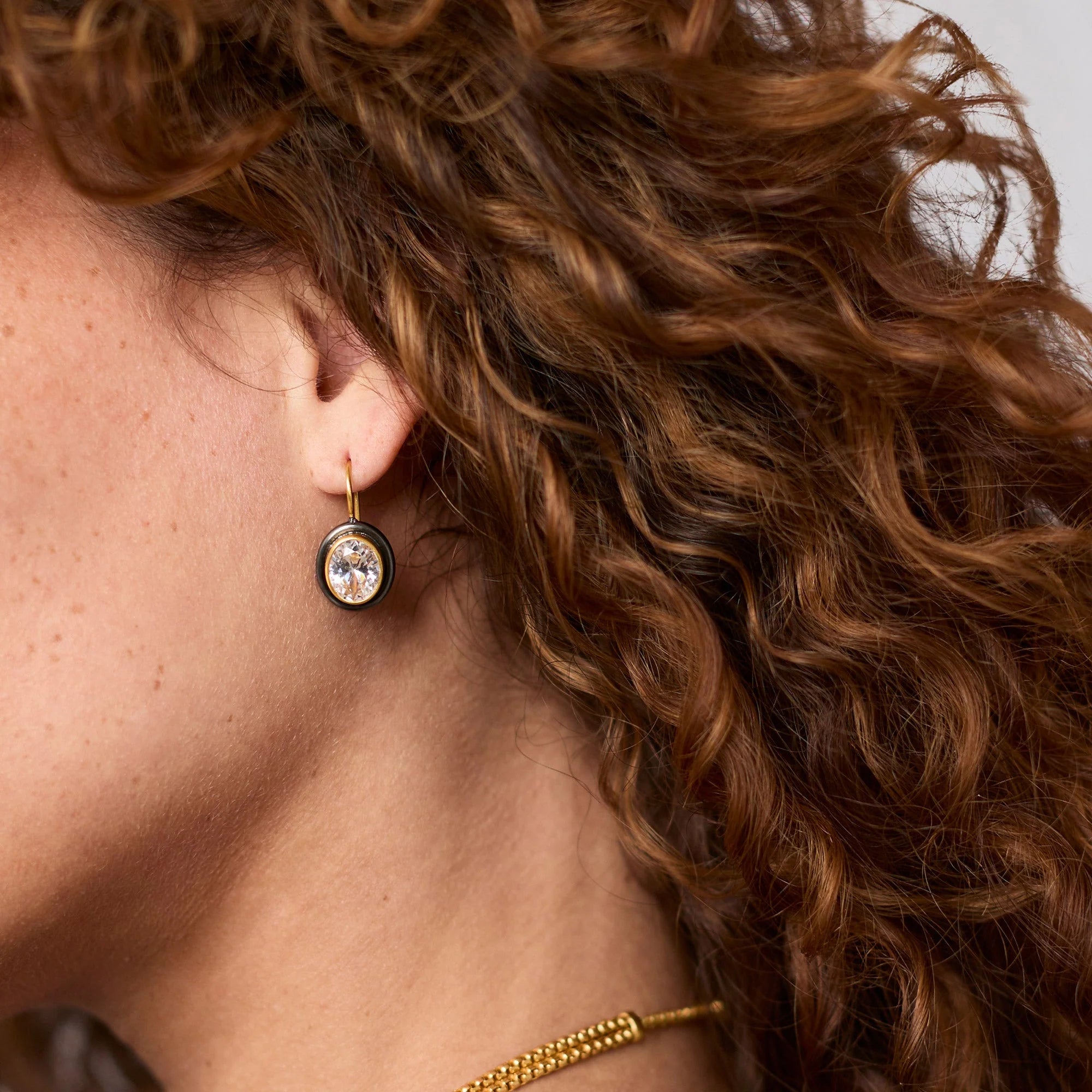 Julie Vos Tribeca Earring in Cubic Zirconia