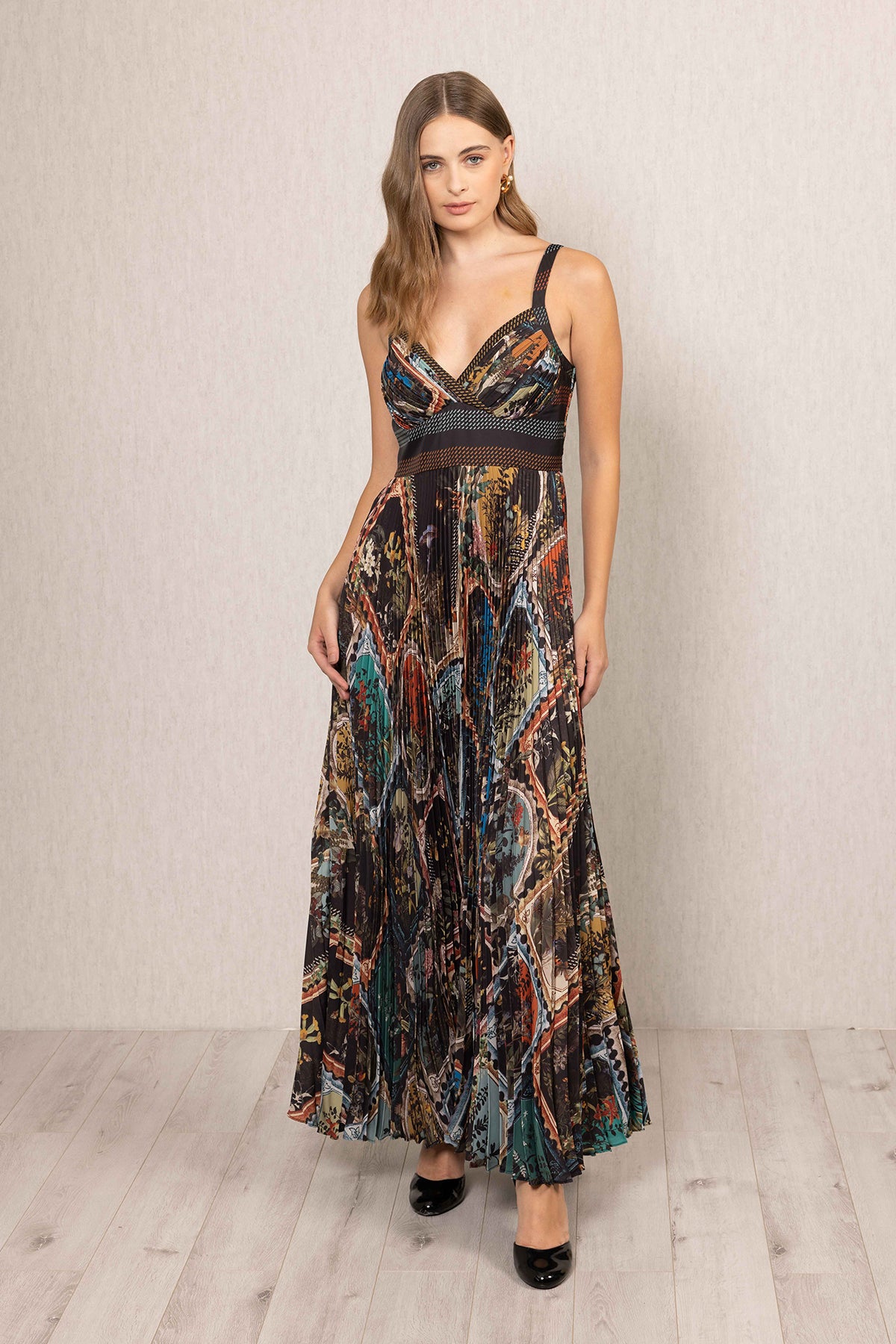 RANNA GIL Everly Pleated Maxi Dress RANNA GIL