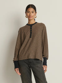 NATION Victoria Henley in Cocoa Stripe