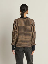 NATION Victoria Henley in Cocoa Stripe