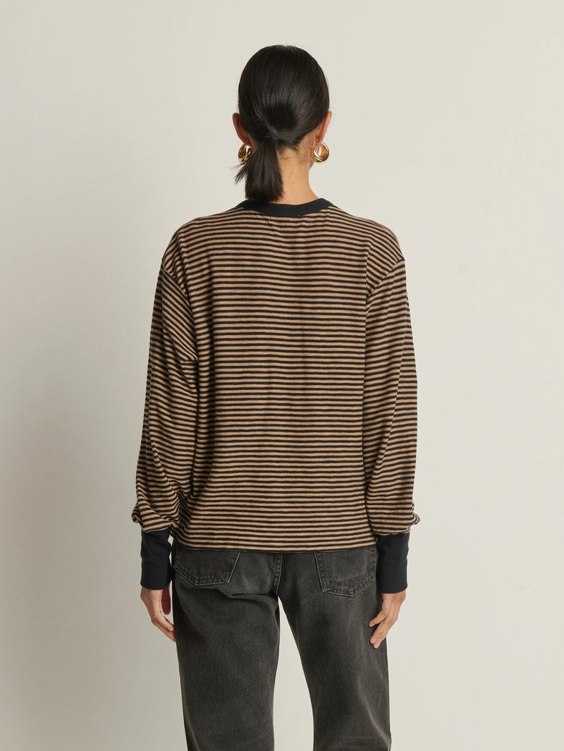 NATION Victoria Henley in Cocoa Stripe