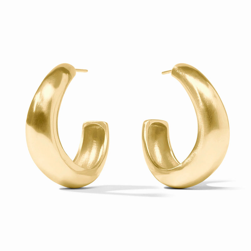 Julie Vos Wave Hoop-Gold-L Julie Vos