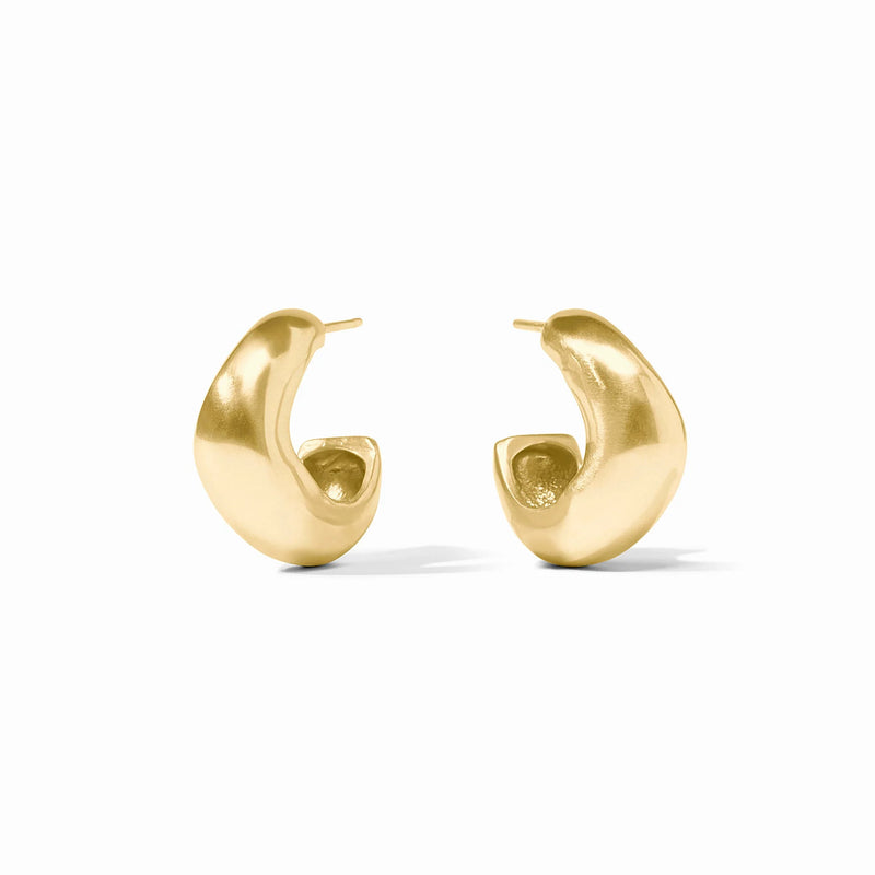 Julie Vos Wave Hoop-Gold-S Julie Vos