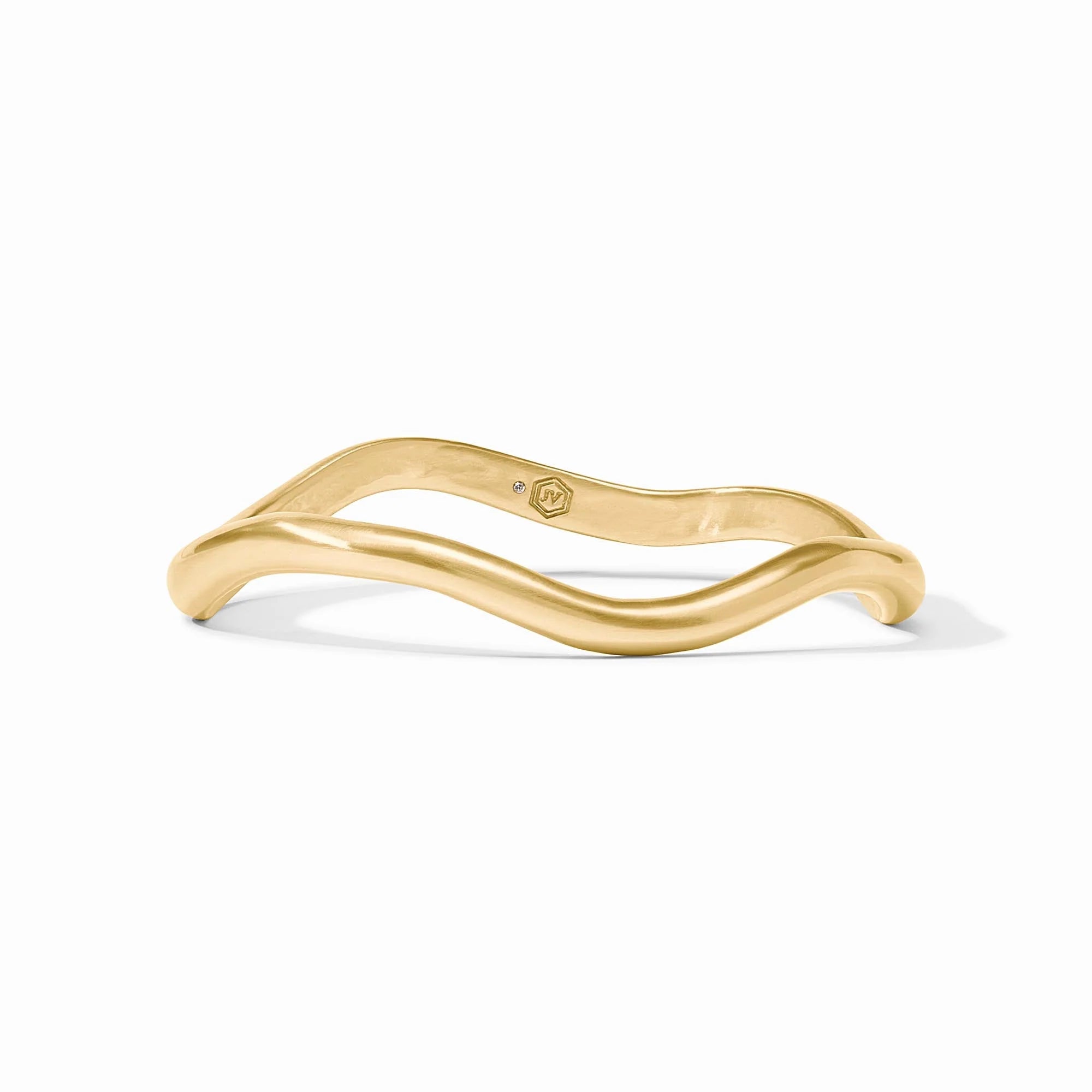 Julie Vos Wave Bangle in Gold