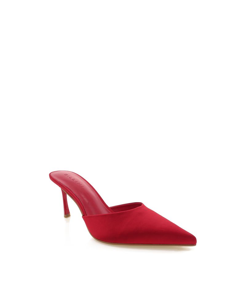 Xayden Pump in Saffron Satin Billini
