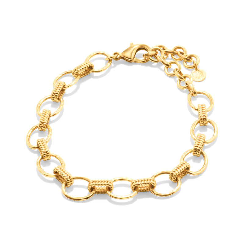 CDW Cleopatra Grande Link Bracelet, 7"+1.5" - Gold