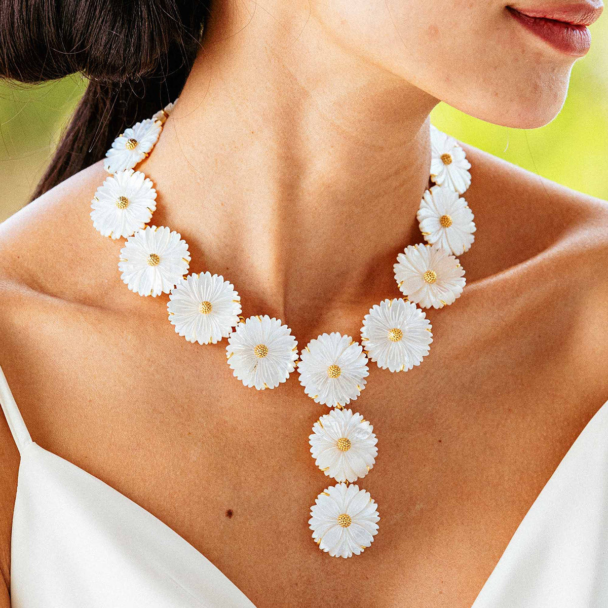 Mermaid Garden Floral Convertible Necklace, 16+2'' Capucine De Wulf