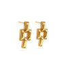 Pathway Post Small Link Earrings - Gold Capucine De Wulf