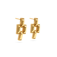Pathway Post Small Link Earrings - Gold Capucine De Wulf