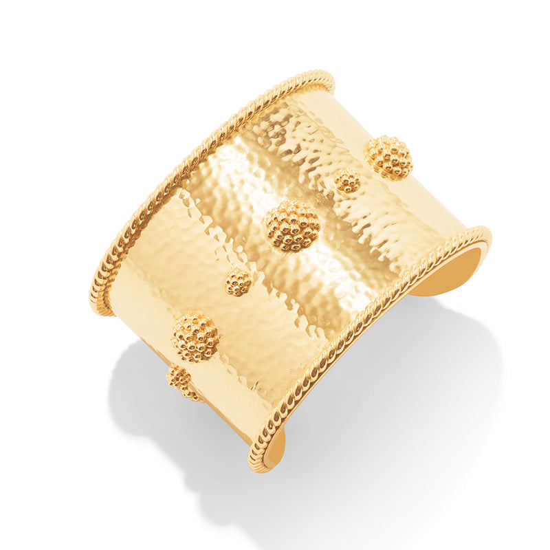 Berry Grande Cuff in Hammered Gold Capucine De Wulf