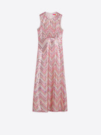 Vilagallo Sequin Zig Zag Dress Vilagallo