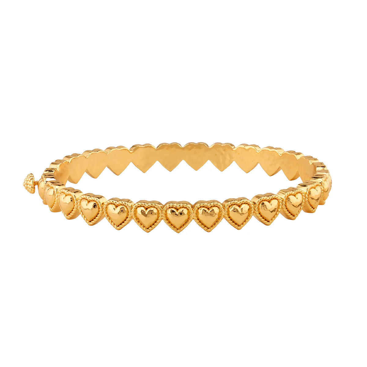 CDW Love Petite Hinged Bangle, S/M ­ Gold