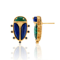 CDW Scarab Mismatched Stud Earrings ­ Multi