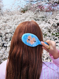 Solar Eclipse Cherry Blossom Hair Brush