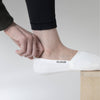 CLOUD Premium Organic Terry No Show Socks: L / Organic Black Cloud