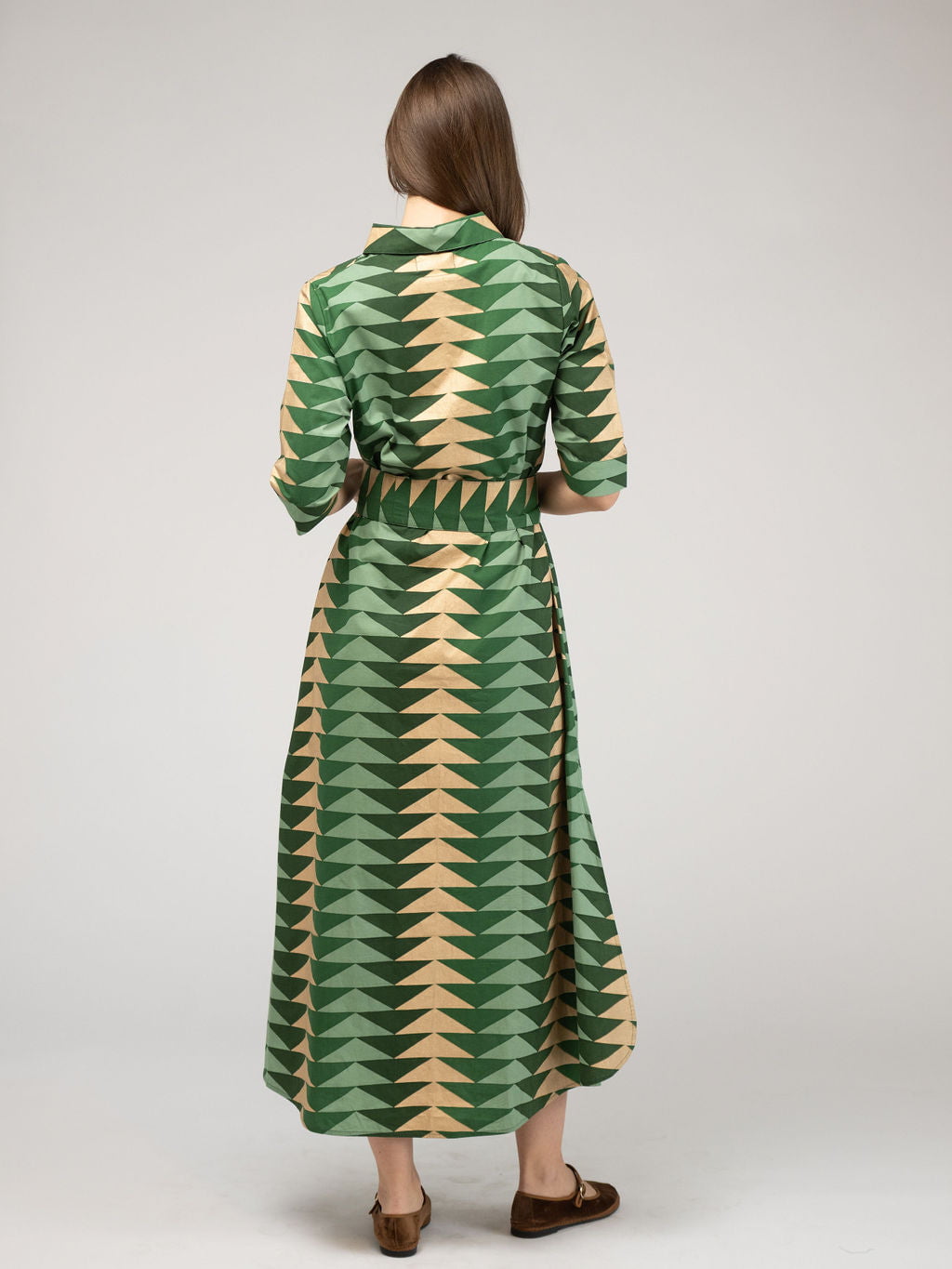 Beau & Ro Triangle Dress in Pine