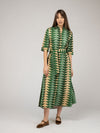 Beau & Ro Triangle Dress in Pine