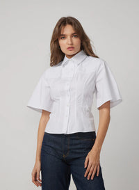 Gilner Farrar Carine Blouse in White