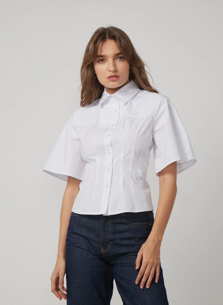 Gilner Farrar Carine Blouse in White