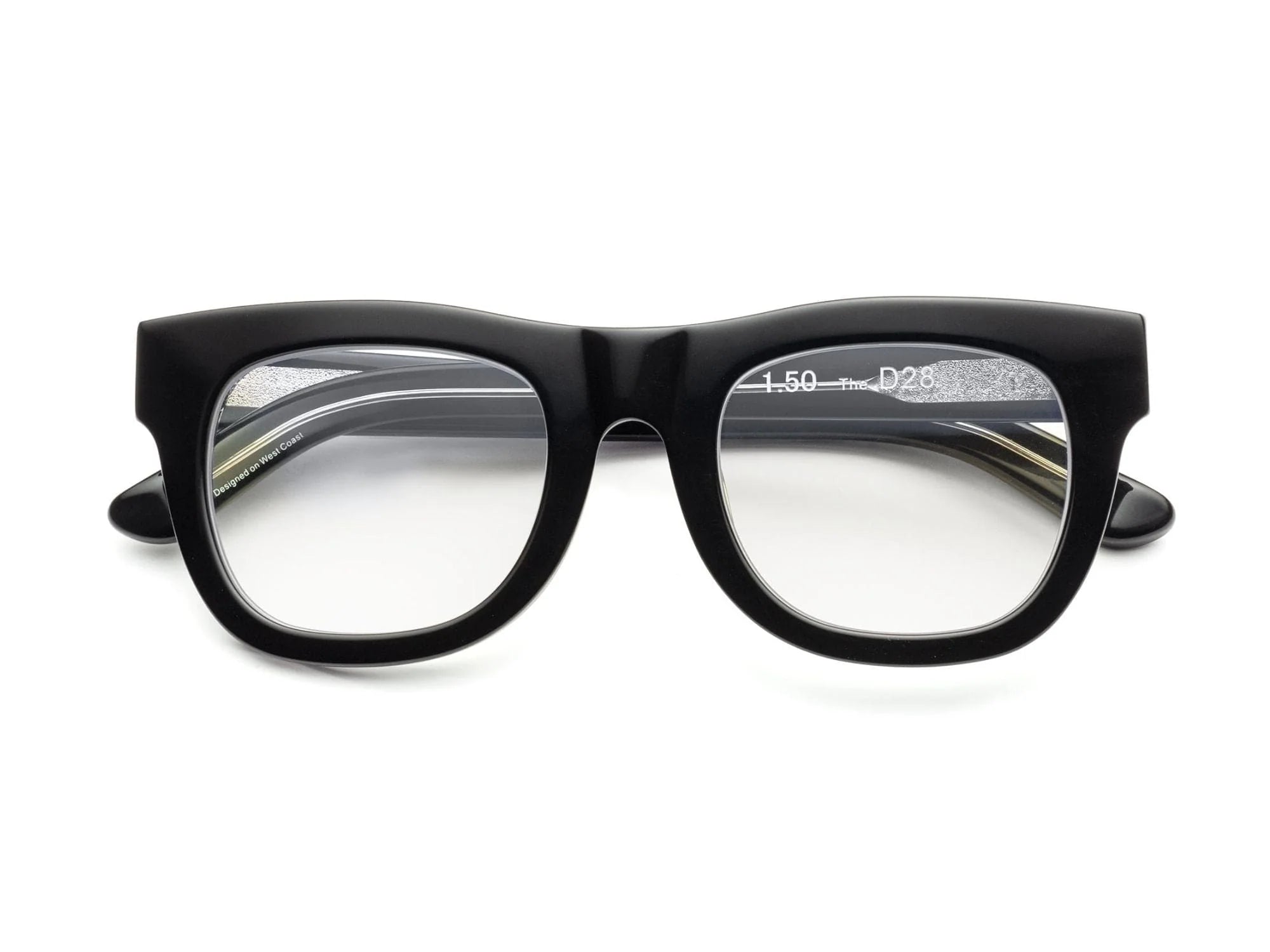 CADDIS D28 Readers in Gloss Black CADDIS Eyewear