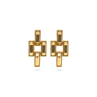 CDW Pathway Post Small Link Earrings - Gold Capucine De Wulf