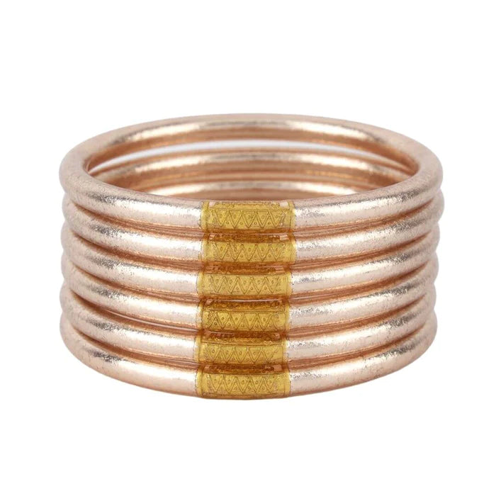 All Weather Bangle Champagne L Bracelet BudhaGirl LLC