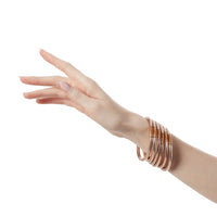 All Weather Bangle Champagne L Bracelet BudhaGirl LLC
